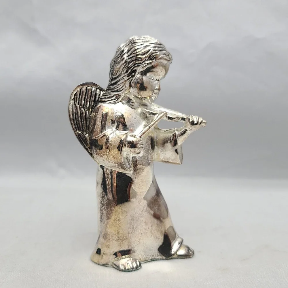 Vintage Godinger Silver Art Company Angel Cherubs Salt & Pepper Shakers With Box